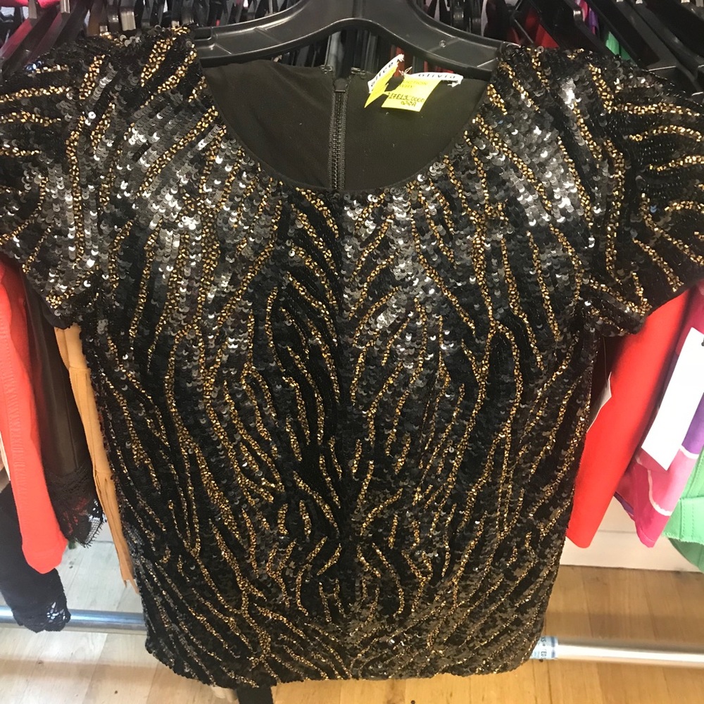 NWT Alice and Olivia Embellished Top